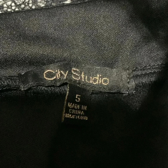 Women’s City Studios Black Slim Social Bodycon Dress Size 5 NEW WITH TAGS - Picture 9 of 10
